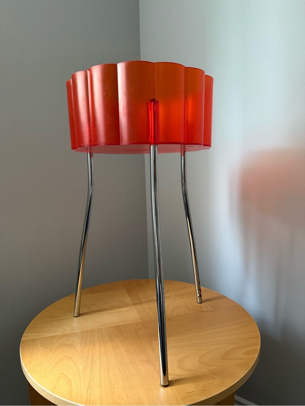 Vintage c1994 Rare Red IKEA HATTEN Side Table Planter Y2K by Ehlen Johansson
